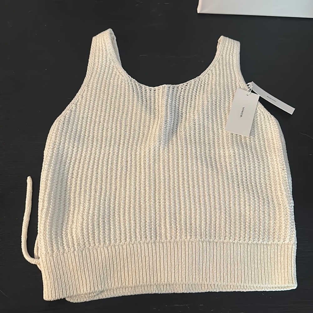 Vince crochet shirt size Small beach pool coverup